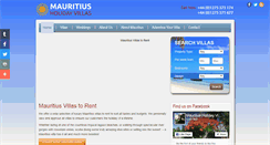 Desktop Screenshot of mauritiusholidayvillas.co.uk