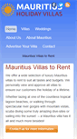 Mobile Screenshot of mauritiusholidayvillas.co.uk