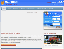 Tablet Screenshot of mauritiusholidayvillas.co.uk